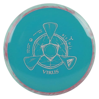 Axiom Disc Golf Neutron Virus Distance Driver 9/5/-3.5/1 Turquoise/Teal Red 172 grams