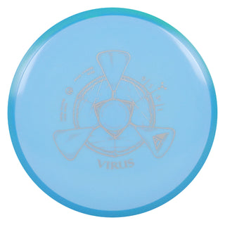 Axiom Disc Golf Neutron Virus Distance Driver 9/5/-3.5/1 Light Blue/Blue Aqua 160 grams