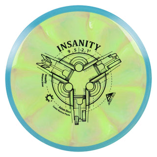 Axiom Disc Golf Cosmic Neutron Insanity Distance Driver 9/5/-2/1.5 Green/Slate Blue 160 grams