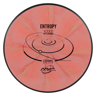 MVP Disc Golf Cosmic Neutron Entropy Putter 4/3/0/3 Light Red 173 grams