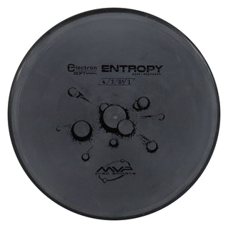 MVP Disc Golf Electron Soft Entropy Putter 4/3/0/3 Black 166 grams
