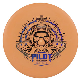 Streamline Disc Golf Electron Pilot Soft Putter 2/5/0/1 Mango/Blue Indigo 172 grams