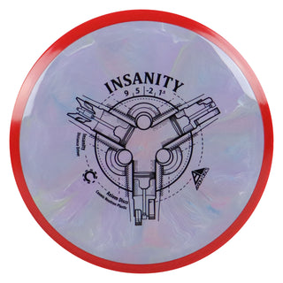 Axiom Disc Golf Cosmic Neutron Insanity Distance Driver 9/5/-2/1.5 Slate Blue/Red 156 grams