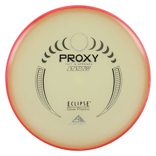 Axiom Disc Golf Eclipse 2.0 Proxy Putter 3/3/-1/0.5 Glow/Light Red 172 grams