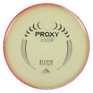 Axiom Disc Golf Eclipse 2.0 Proxy Putter 3/3/-1/0.5 Glow/Red Blend 171 grams