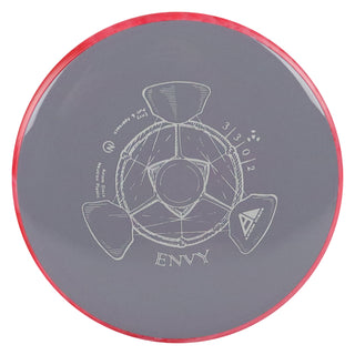 Axiom Disc Golf Neutron Envy Putter 3/3/0/2 Grey/Red Blend 172 grams