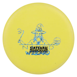 Gateway Disc Golf SS Naked Wizard Putting Disc 2/3/0/2 F2 Yellow/Blue Shatter 171 grams
