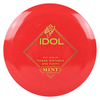 Mint Disc Golf Apex Idol Distance Driver 13/5/-1/2.5 Red/Gold Holo 162 grams