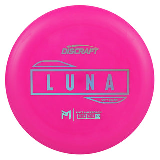 Discraft Disc Golf Paul McBeth Putter Line Soft Luna Putter 3/4/0/2 Hot Pink/Holo 171g