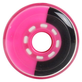 Rink Rat Roller Hockey Wheels Rinkster Split 76mm XXX Grip Black/Pink (Single)