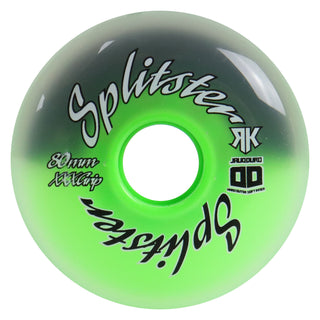 Rink Rat Roller Hockey Wheels Rinkster Splitster 80mm XXX Grip Black/Green 8-Pack