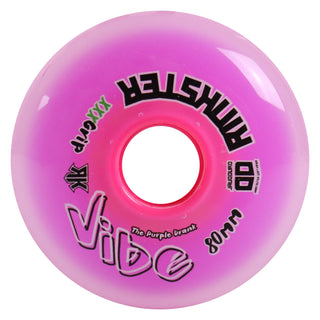 Rink Rat Roller Hockey Wheels Rinkster Vibe 76mm / 80mm HiLo XXX Grip Purple 8-Pack