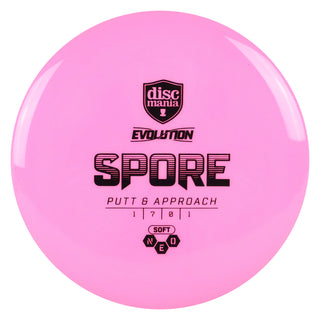 Discmania Disc Golf Soft Neo Spore Putter Hybrid Catch 1/7/0/1 Pink/Black 158 grams