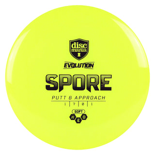 Discmania Disc Golf Soft Neo Spore Putter Hybrid Catch 1/7/0/1 Yellow/Purple 159 grams