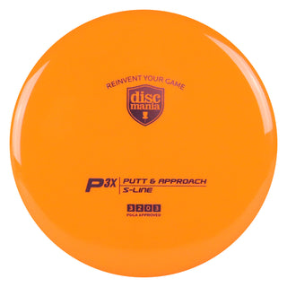 Discmania Disc Golf S-Line P3X Putter 3/2/0/3 Orange/Lavender 173 grams