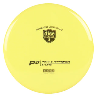 Discmania Disc Golf S-Line P3X Putter 3/2/0/3 Yellow/Gold 174 grams