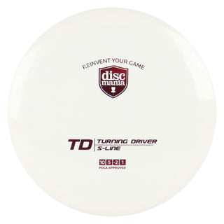 Discmania Disc Golf S-Line TD Turning Driver 10/5/-2/1 White/Red 171 grams