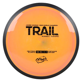 MVP Disc Golf James Conrad Neutron Trail Distance Driver 10/5/-1/1 Mango Peach 175 grams