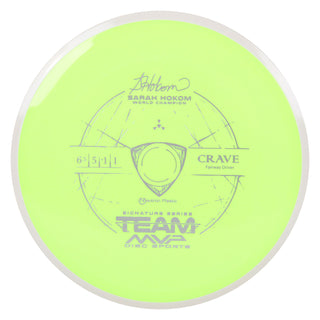 Axiom Disc Golf Sarah Hokom Neutron Crave Fairway Driver 6.5/5/-1/1 DayGlo/White 164 grams
