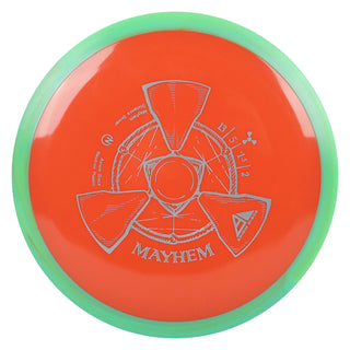 Axiom Disc Golf Neutron Mayhem Distance Driver 13/5/-1.5/2 Orange/Green 166 grams