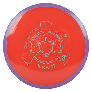 Axiom Disc Golf Neutron Wrath Distance Driver 9/4.5/-0.5/2 Neon Red/Purple Blend 174 grams