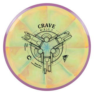 Axiom Disc Golf Cosmic Neutron Crave Fairway Driver 6.5/5/-1/1 Mango Green/Purple 173 grams