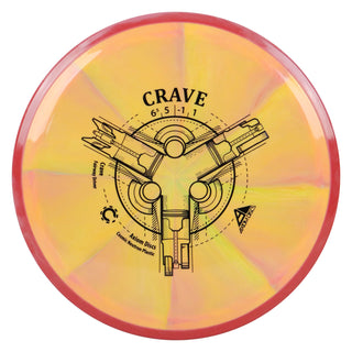 Axiom Disc Golf Cosmic Neutron Crave Fairway Driver 6.5/5/-1/1 Mango Peach/Red Blend 173 grams
