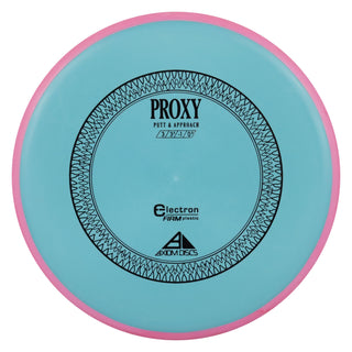 Axiom Disc Golf Electron Proxy Firm Putter 3/3/-1/0.5 Turquoise/Pink 171 grams