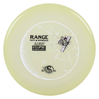 Streamline Disc Golf Eclipse Glow Range Putter 2/1/-0.5/0.5 Glow/Purple 173 grams