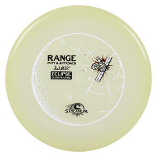 Streamline Disc Golf Eclipse Glow Range Putter 2/1/-0.5/0.5 Glow/Red 173 grams