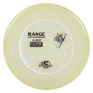 Streamline Disc Golf Eclipse Glow Range Putter 2/1/-0.5/0.5 Glow/Gold 173 grams