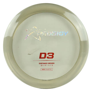 Prodigy Disc Golf 400 D3 Distance Driver 12/5/-1/3 Clear/Holo Shimmer/Red Shimmer 175 grams