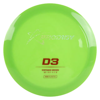 Prodigy Disc Golf 400 D3 Distance Driver 12/5/-1/3 Green/Ghost Shimmer/Red 169 grams