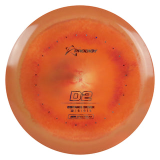 Prodigy Disc Golf Air Spectrum D2 Distance Driver 12/5/0/3 Burnt Orange/USA 151 grams