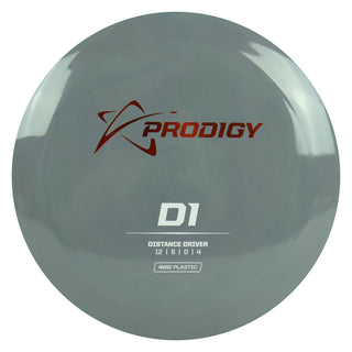 Prodigy Disc Golf 400 D1 Distance Driver 12/5/0/4 Grey/Orange/White 173 grams