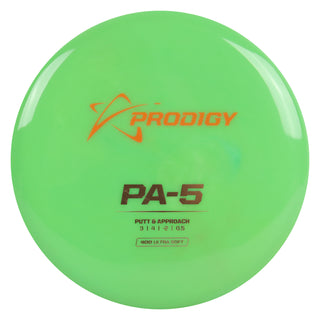 Prodigy Disc Golf 400 Ultra Soft PA-5 Putt and Approach 3/4/-2/0.5 Green/Orange/Gold 175 grams