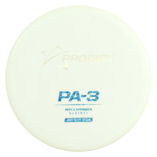 Prodigy Disc Golf 300 Soft Glow PA-3 Putt and Approach 3/3/0/1 White/Ghost/Blue Circles 174 grams