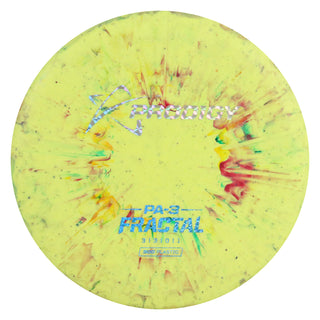 Prodigy Disc Golf 300 Fractal PA-3 Putt and Approach 3/3/0/1 Yellow/Holo Prisms/Blue Shimmer 174 grams