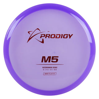 Prodigy Disc Golf 400 M5 Midrange 5/5/-2/0.5 Purple/Red 178 grams