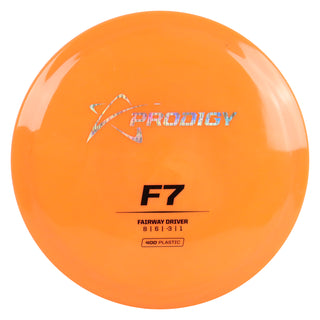 Prodigy Disc Golf 400 F7 Fairway Driver 8/6/-3/1 Orange/OG Holo/Black 175 grams