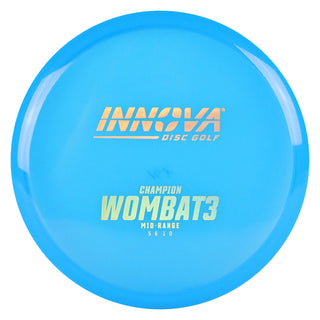 Innova Disc Golf Champion Wombat3 Midrange Disc 5/6/-1/0 Blue/Gold Holo 168 grams