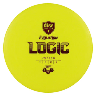 Discmania Disc Golf Soft Exo Logic Putter 3/3/0/1 Yellow/Red 154 grams