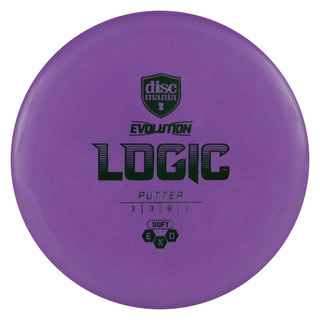 Discmania Disc Golf Soft Exo Logic Putter 3/3/0/1 Purple/Green 152 grams