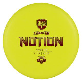 Discmania Disc Golf Soft Exo Notion Putter 2/3/-1/0 Yellow/Red 173 grams