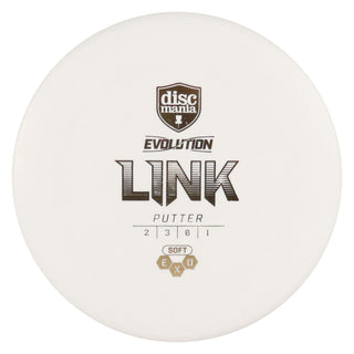Discmania Disc Golf Soft Exo Link Putter 2/3/0/1 White/Gold 173 grams