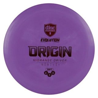 Discmania Disc Golf Soft Exo Origin Midrange 5/5/-1/1 Purple/Red 149 grams