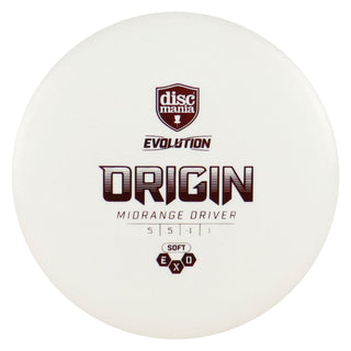 Discmania Disc Golf Soft Exo Origin Midrange 5/5/-1/1 White/Red 149 grams