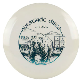 Westside Disc Golf VIP Bear Fairway Driver 8/6/-0.5/2.5 White/Turquoise 173 grams