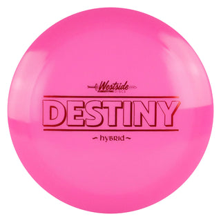 Westside Disc Golf Hybrid Destiny Distance Driver 14/6/-2/3 Pink/Red 176 grams