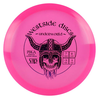Westside Discs Disc Golf VIP Underworld Fairway Driver 7/6/-3/1 Pink/Purple 176 grams